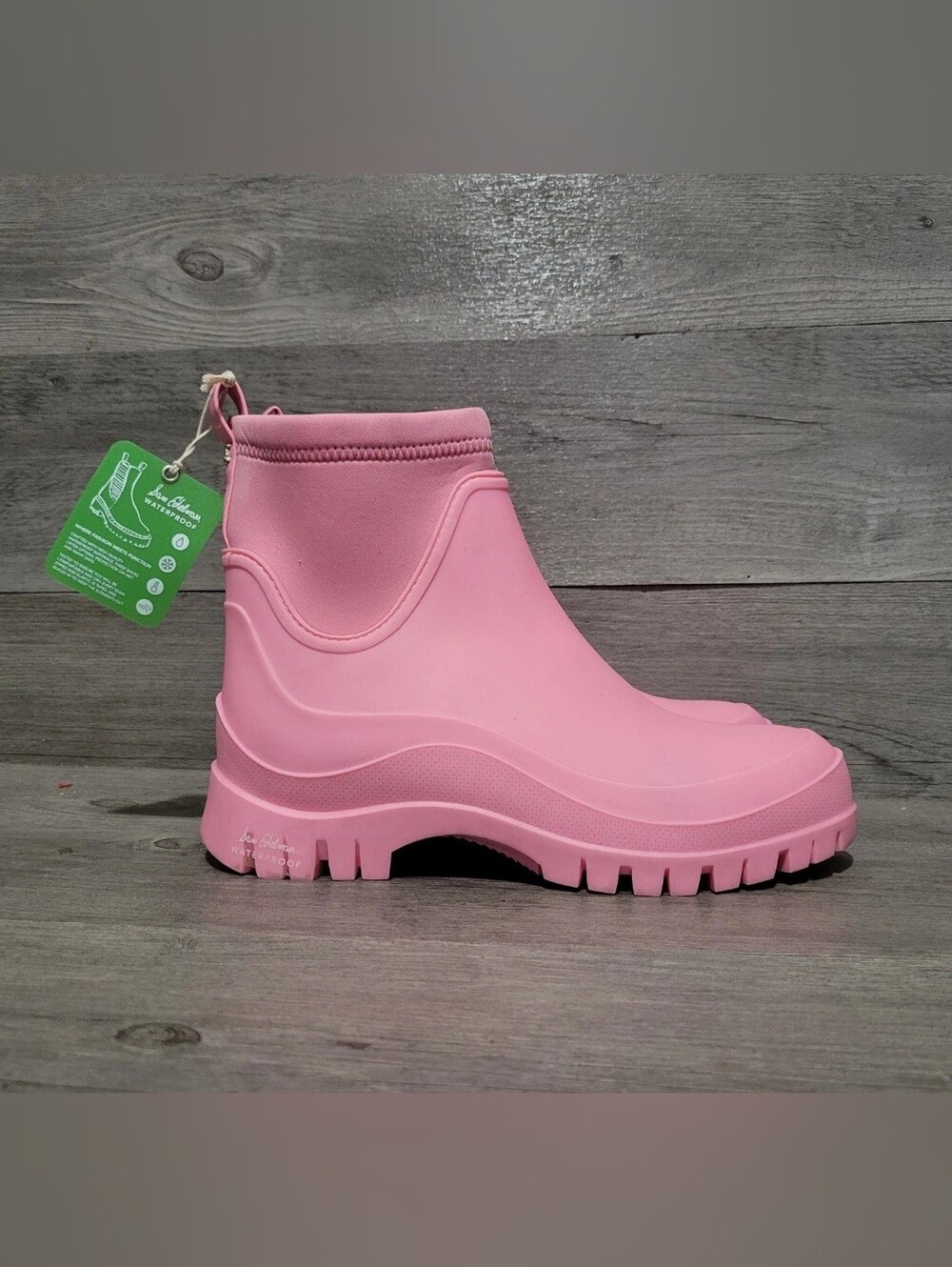 Sam Edelman Women's Louisa Rain Booties Size 10 pink Boots